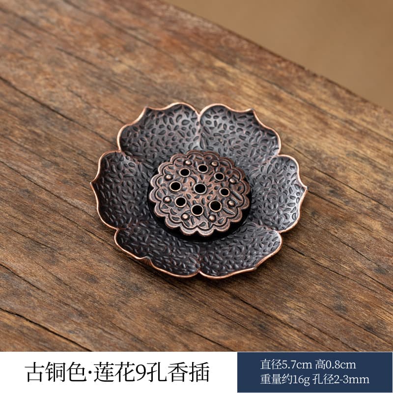 Factory Direct Gourd Incense Holder Burner Accessory Multifunctional Incense Rest Stick Lotus Incense Holder Plate Incense Stand Alloy