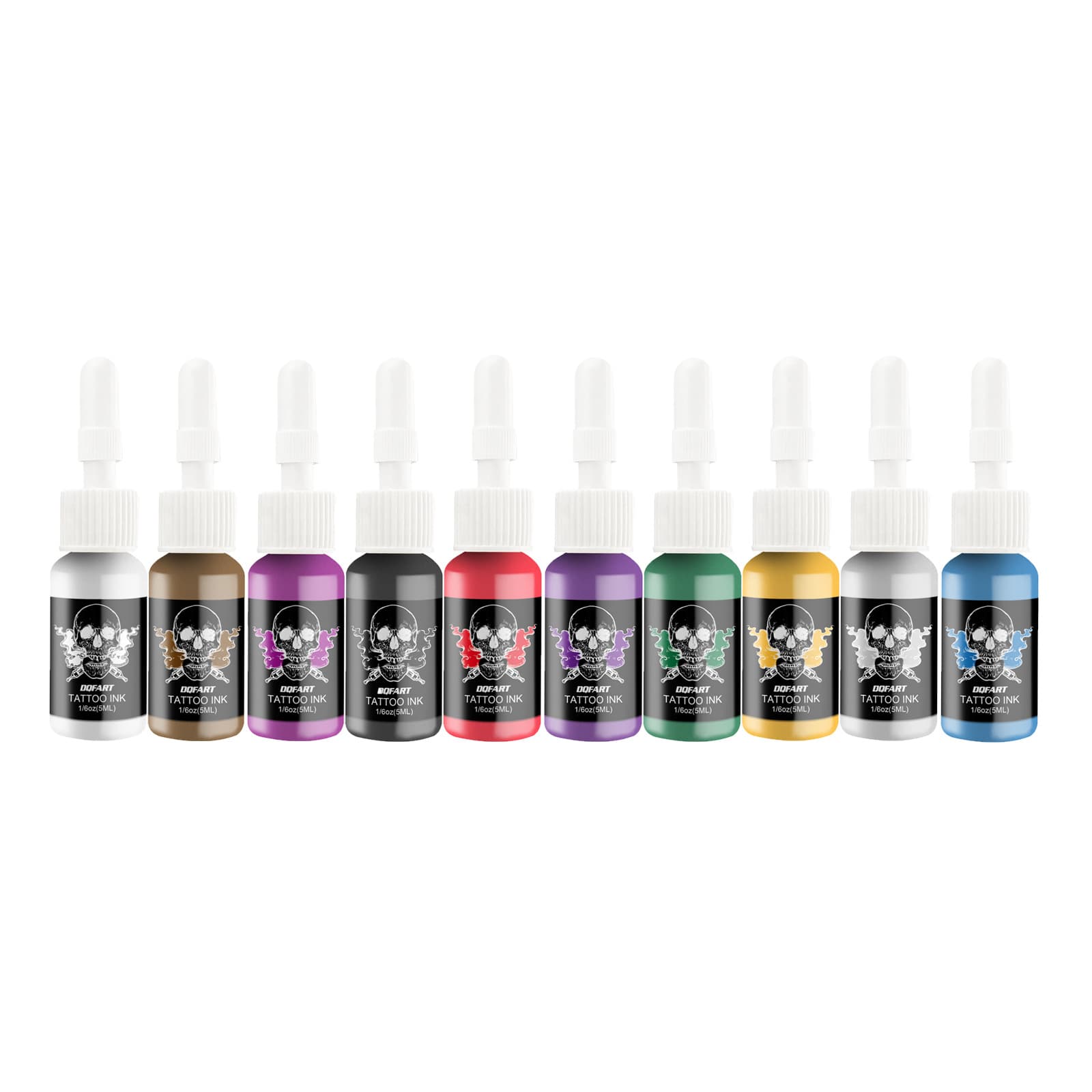 Cross-border Hot Selling DQFART Tattoo Ink 5ML Tattoo Practice Pigment Ink Set for Tattoo Kits