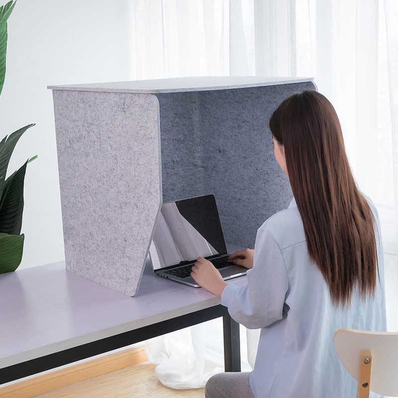 Home recording studio simple desktop mixing removal room with Himalaya audiobook recording desk partition and other features