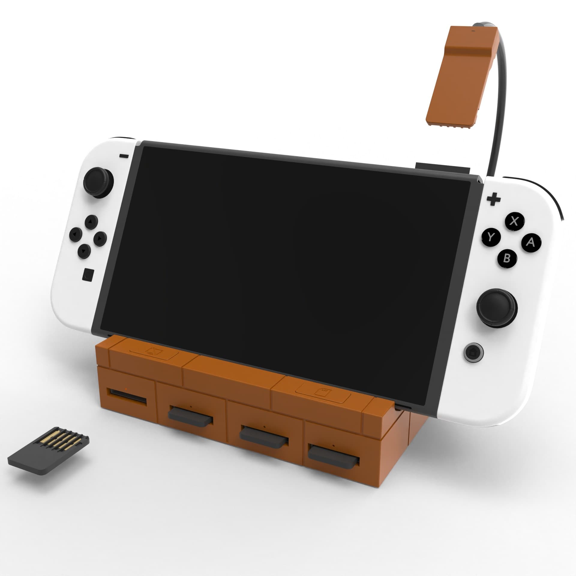 Upgradable SW2 Compatible SW1 Convertible Game Card Dock NS Card Reader Charging Station Multifunctional Video Storage Case