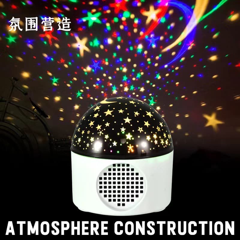 Cross-border Amazon Best-seller LED Bluetooth Music Starry Sky USB Night Light, Romantic Atmosphere Gift, Car Ambient Light