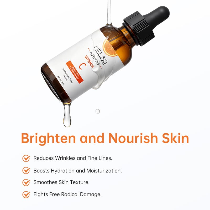 MELAO Cross-border VC Serum Essence Hydrating Moisturizing Facial Vitamin C Essence Wholesale