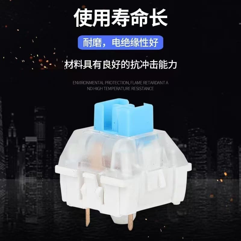 Mechanical Keyboard Linear and Tactile Switches, Universal 3-Pin Custom Switches, Blue, Brown, Red, Black, Yellow Switches