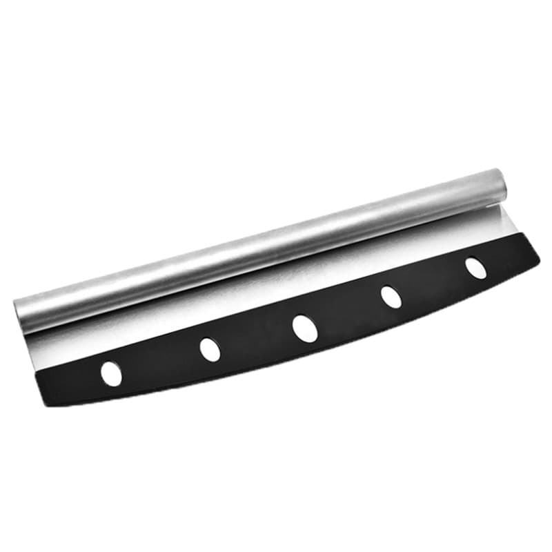 Stainless Steel Pizza Cutter, Semi-Circular Pizza Rocker Knife, Multi-Purpose Kitchen Pizza Blade with Curved Edge, Pizza Knife