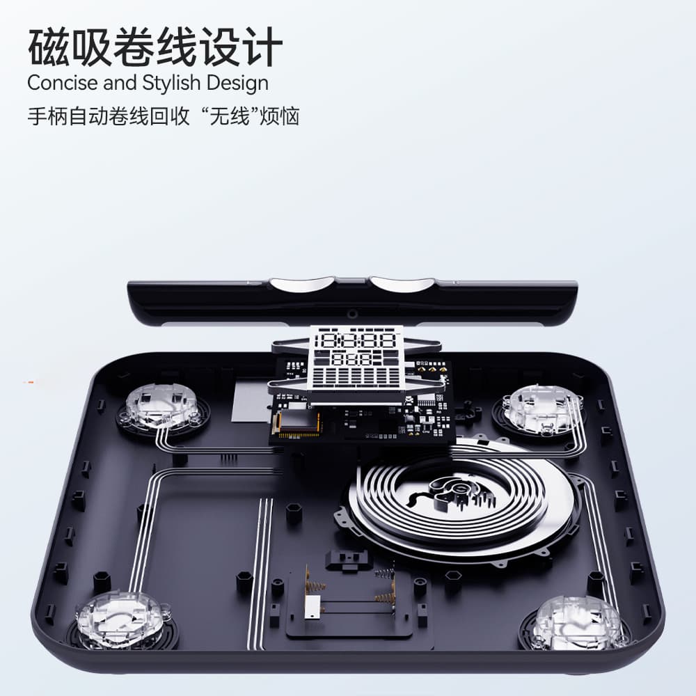 Professional 8-Electrode Body Fat Scale Smart Fitness Weight Scale APP Fat Measurement Bluetooth Cross-Border OEM Customization