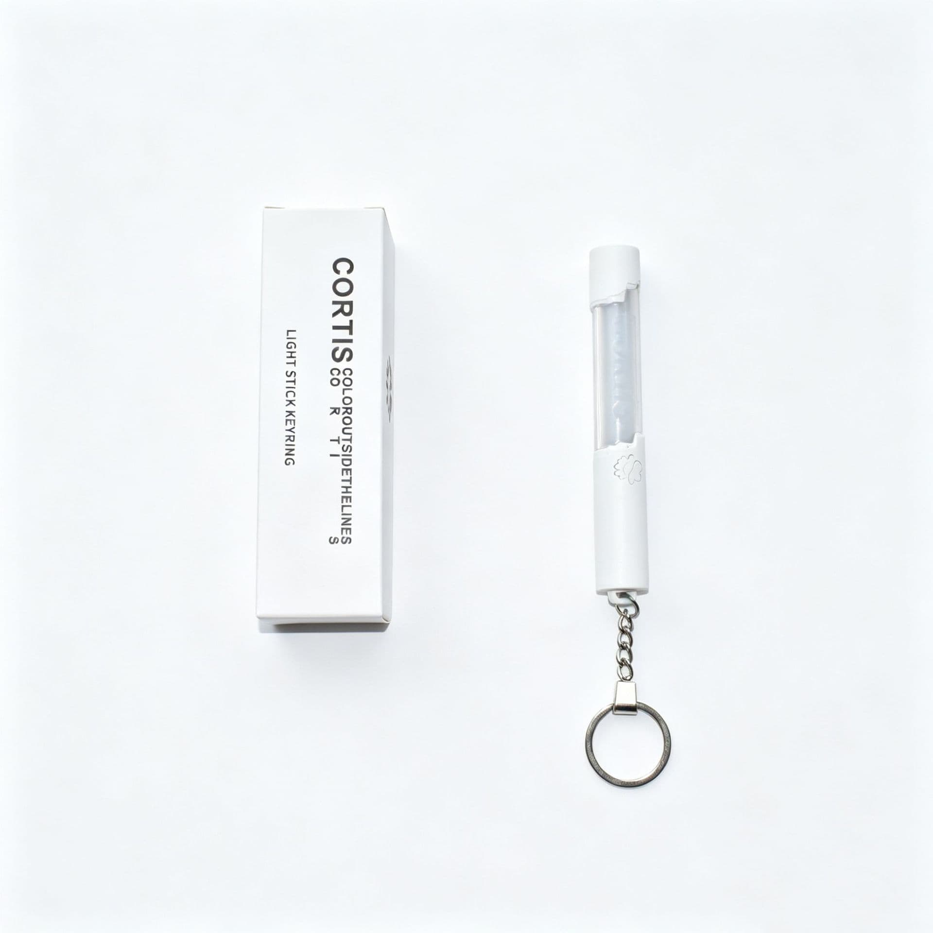 Korean CORTIS Light Stick Boy Group Limited Mini Rainbow Light Fluorescent Stick Shaped Bag Charm Glowing Keychain