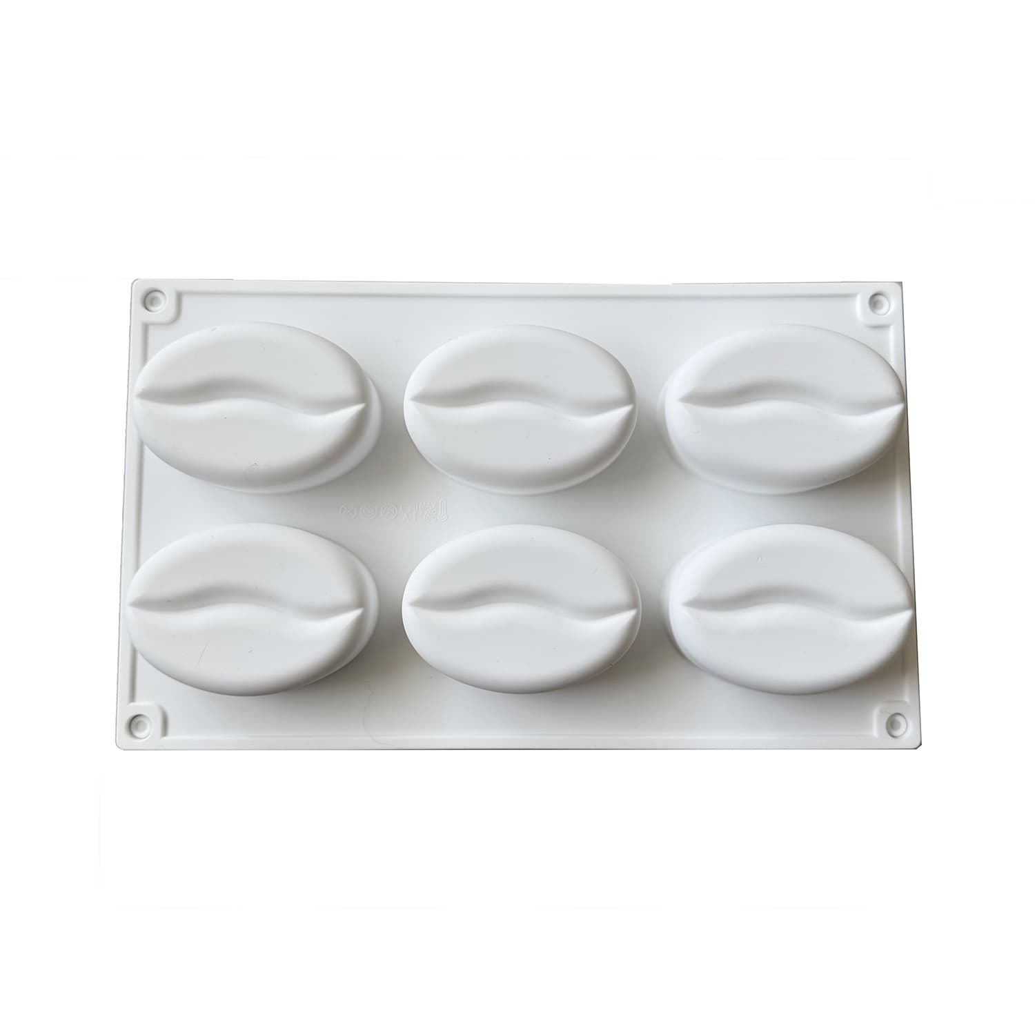 6-Cavity Coffee Cocoa Bean Mold Silicone Mold DIY Red Lips Lip Baking Mold Fruit Chocolate Cake French Dessert