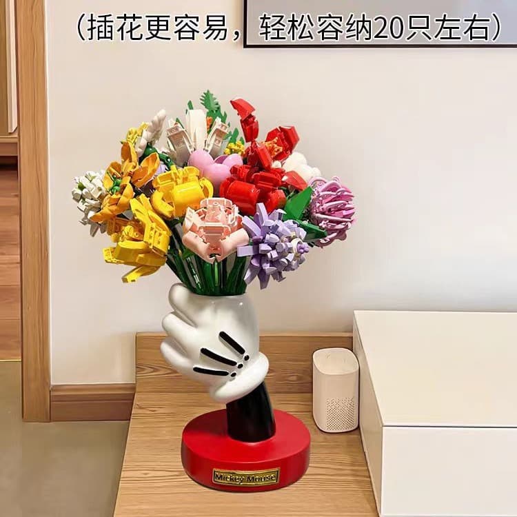 Mickey Glove Vase Ornament Home Creative Design Style Fashion Trendy Birthday Gift Cute Cartoon Anime