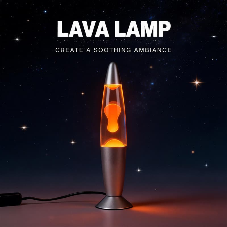 Volcano Lava Wax Candle Gift Small Night Light LED Decorative Lamp Mushroom Shaped Lava Lamp Glowing Crystal Ball