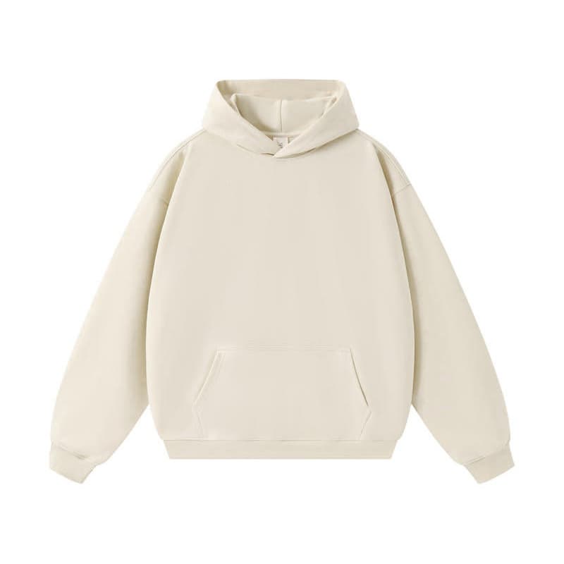 Cross-border wholesale autumn and winter new men's sweatshirt solid color large size American retro hooded pullover sweatshirt men's jacket