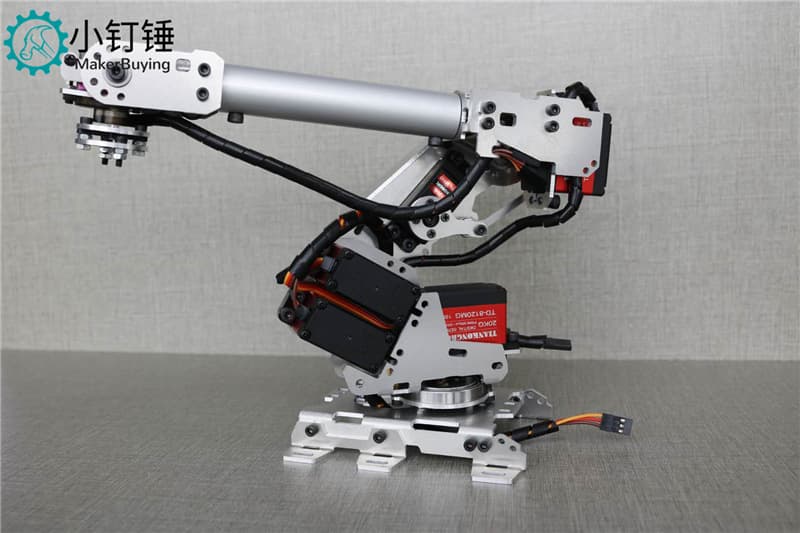 Robotic arm metal aluminum alloy industrial robot model six-axis robot for arduino with steering gear