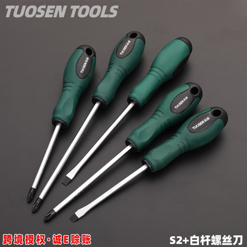 Tuosen tools wholesale manual multi-specification screwdriver strong magnetic driver Phillips flathead 6-inch magnetic screwdriver