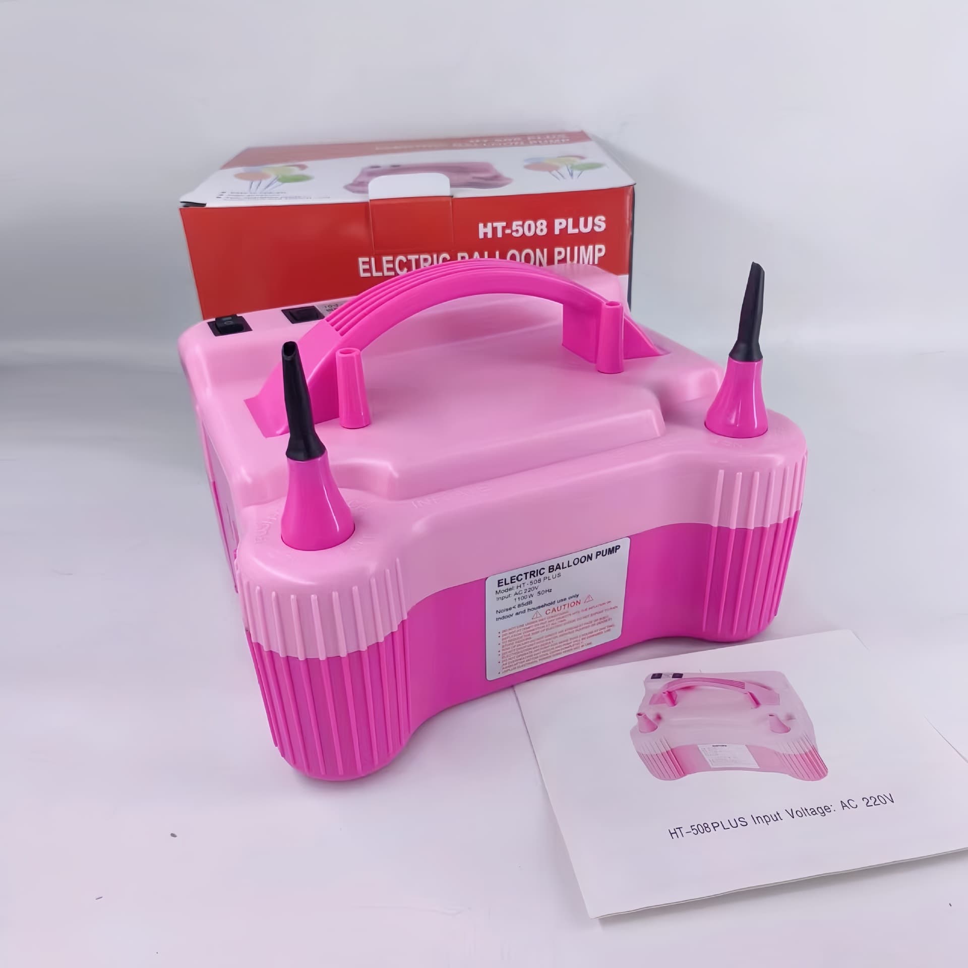 Dual Outlet Multi-Function Electric Air Pump 1100W Double Layer Balloon Aluminum Foil Balloon Long Balloon Inflator