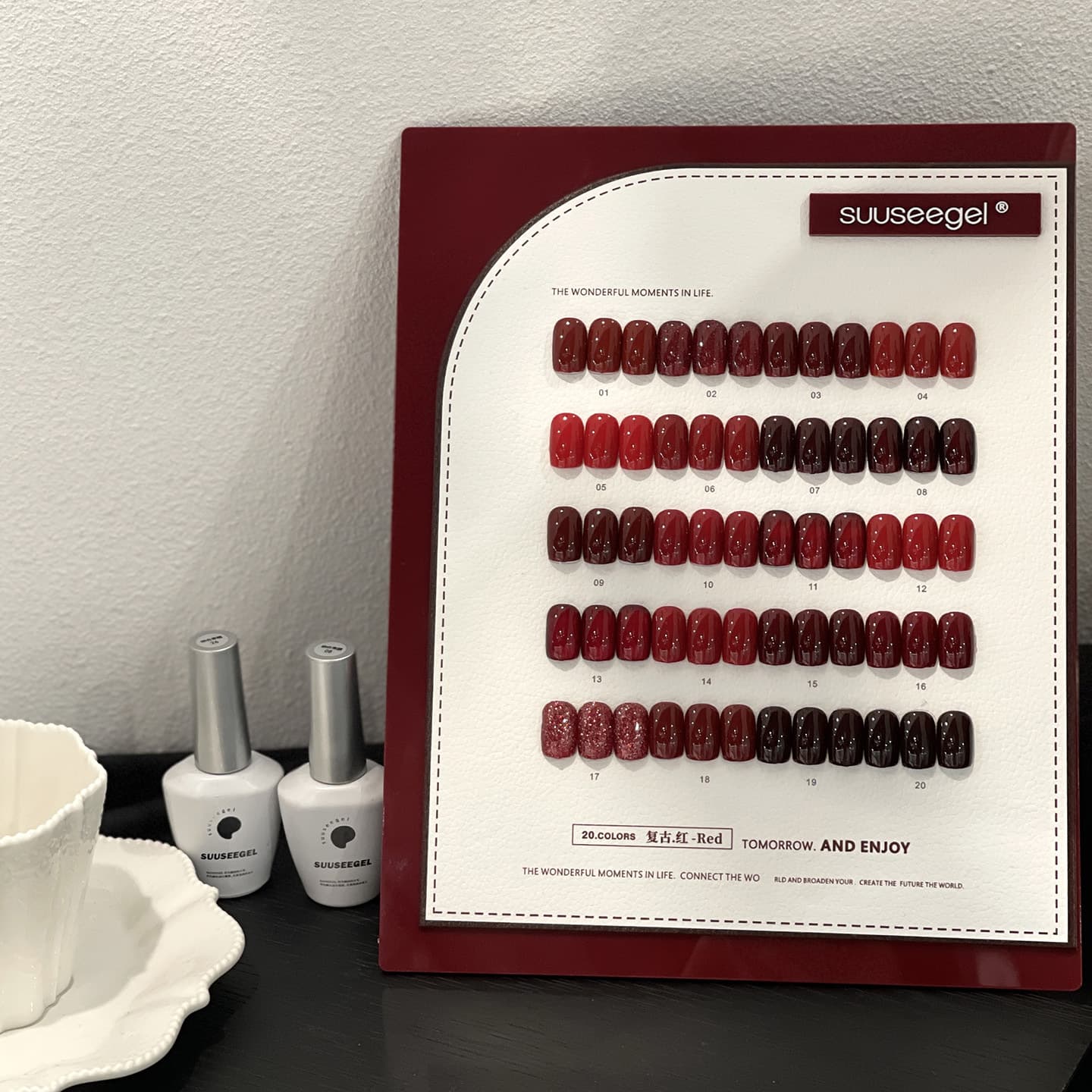 suuseegel beam color retro red 20 colors autumn and winter burgundy cherry classic red whitening manicure nail polish