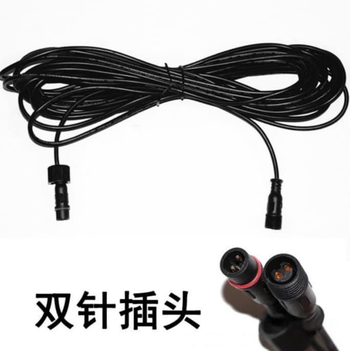 Solar light outdoor extension cord, 5m or 10m, with branch connectors at both ends, solderless LED strip.