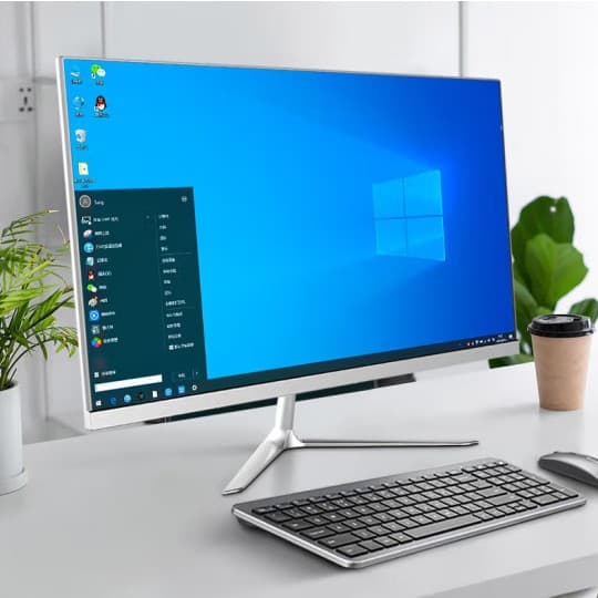 10-Core i5 All-in-One Computer i7 New 19-27 inch Office Home Online Classes Agency Desktop Complete Set Full Package