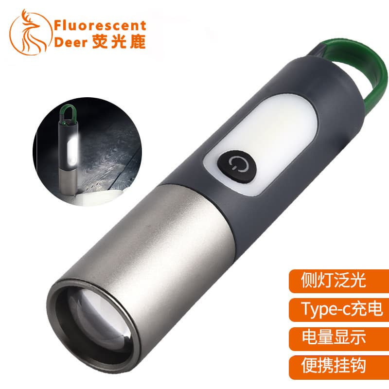 Cross-border new strong flashlight outdoor multifunctional camping bright atmosphere light lighting white laser flashlight work light