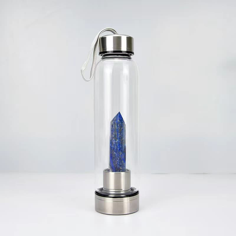 Natural Hexagonal Energy Crystal Column Glass Cup Magic Wand Water Bottle Crystal Tea Cup Cross-border Factory Wholesale Customizable