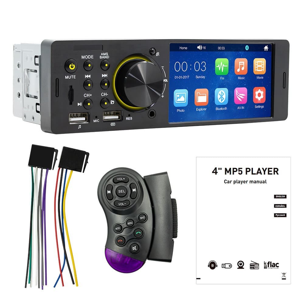 12V24V touch large screen car Bluetooth MP5 player plug-in card MP3/MP4 radio instead of car