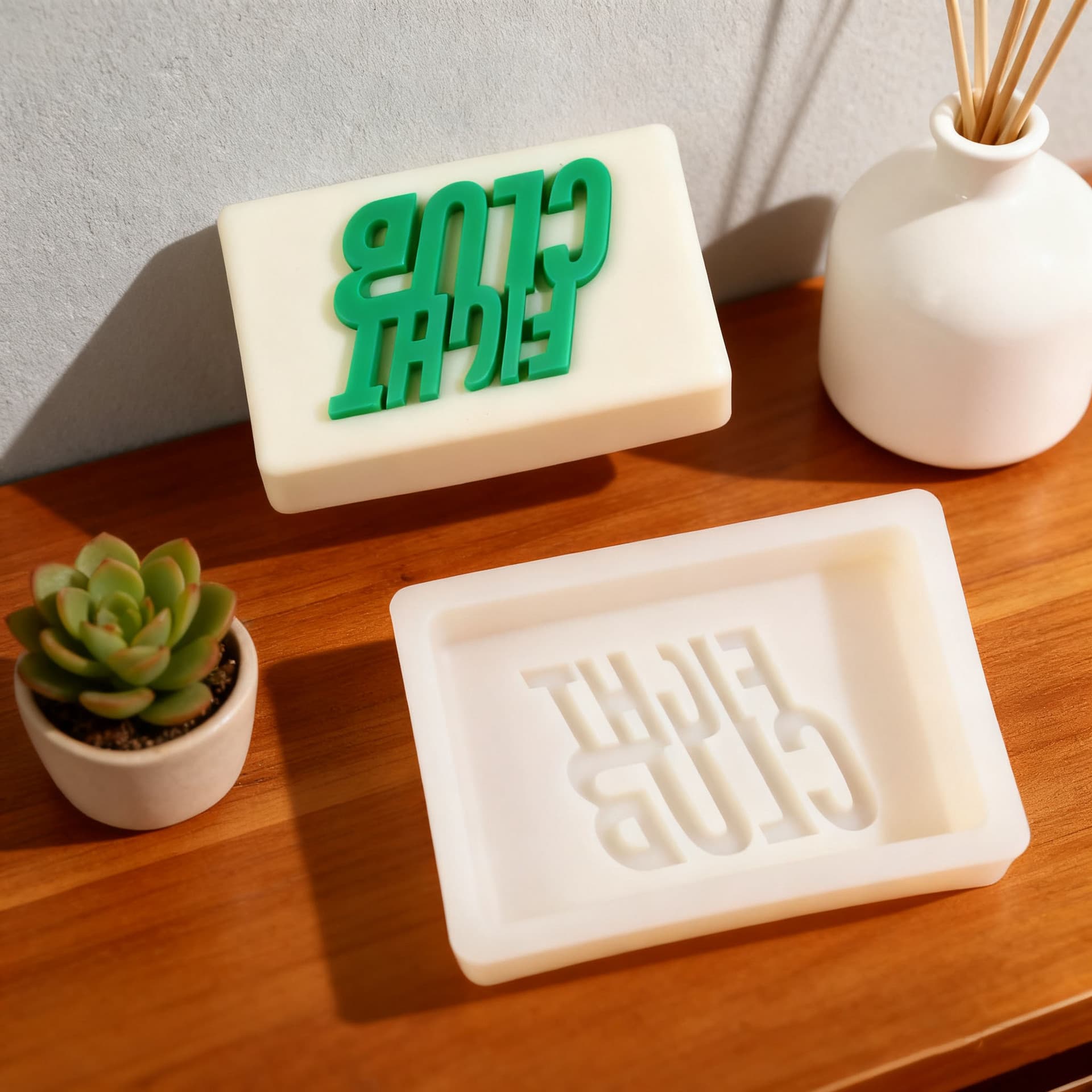 Rectangular letter silicone soap mold DIY handmade candle plaster crafts mousse cake baking mold