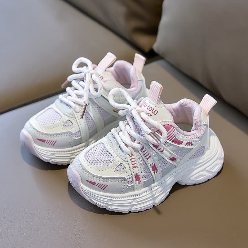 2026 New Model Children's Mesh Dad Shoes for Boys and Girls, Breathable Soft-Soled Non-Slip Casual Sneakers with Velcro