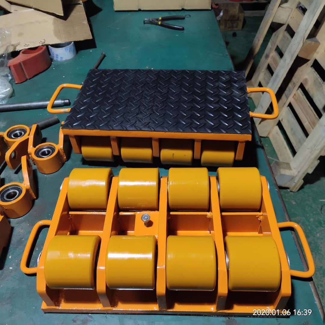 X12 steering both sides 6-wheel transport trolley combination tool cart machinery equipment mover heavy object relocation Zhejiang