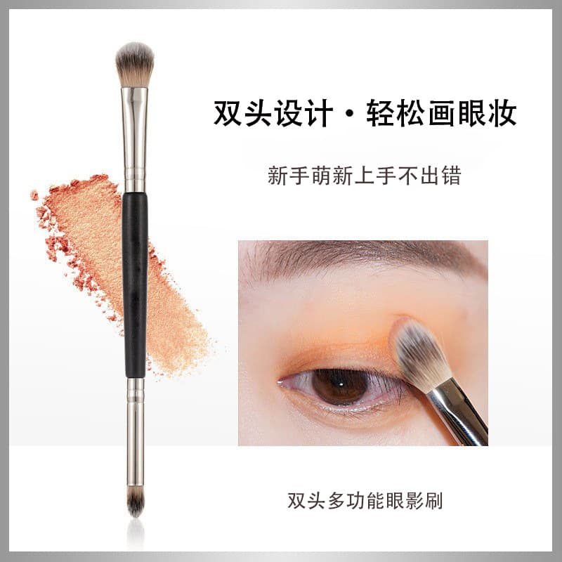 New Dual-Ended Eyeshadow Brush, Nose Shadow Brush, Blending Brush, Highlighter Brush, Contour Brush, Concealer Brush, Portable Eye Makeup Brush Set