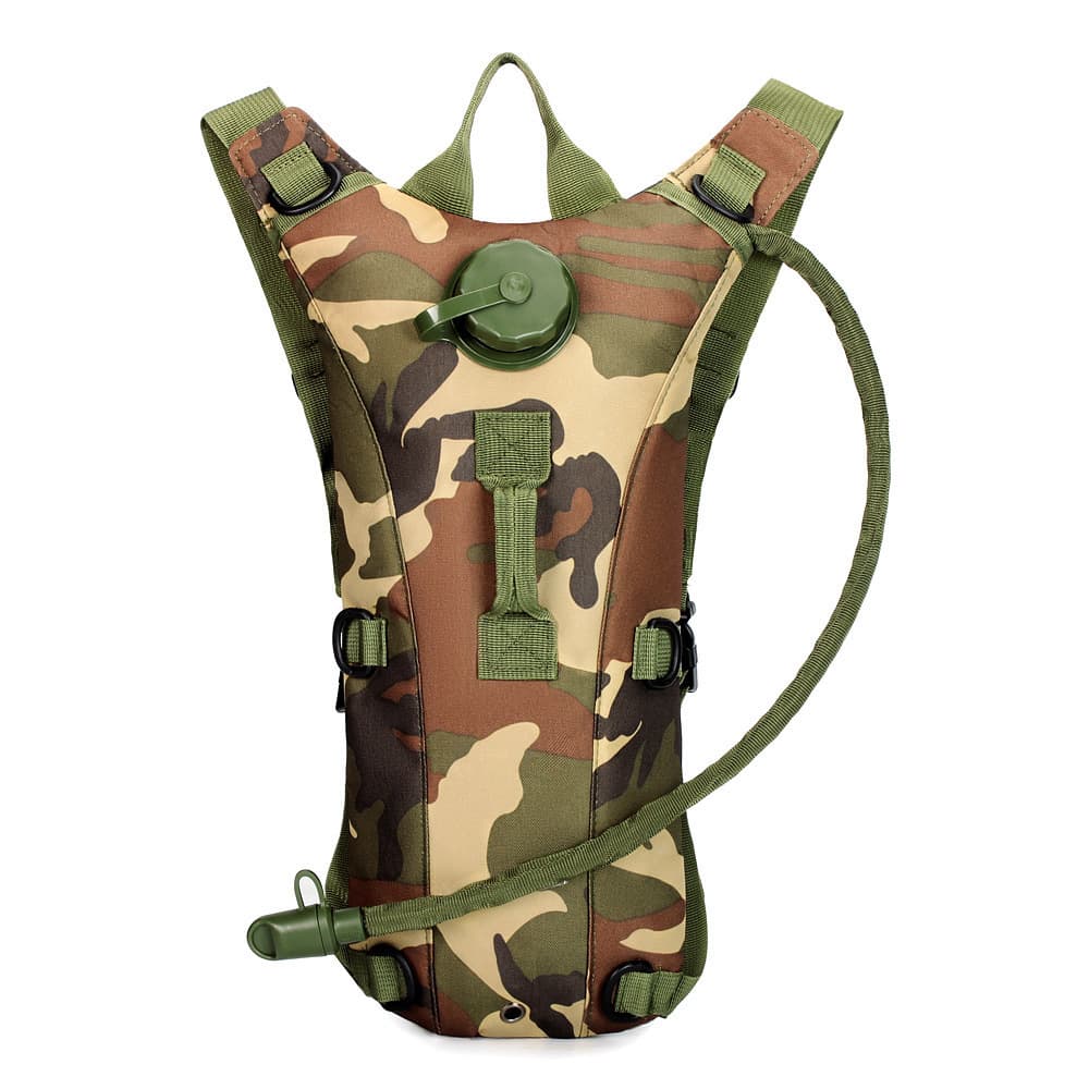 Outdoor camouflage sports water bag bag 3L inner tank hydration bottle tactical water bag backpack outdoor portable backpack hydration bag