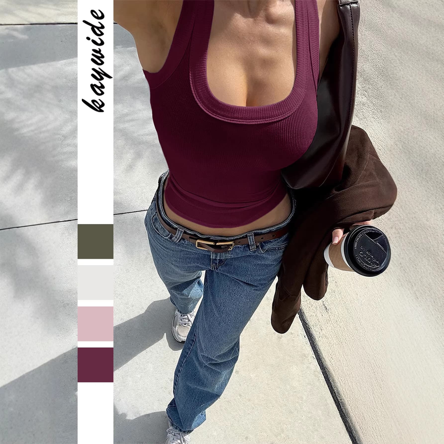 Cross-border European and American Y2K Hot Girl Solid Color Versatile Halter Neck T-Shirt Women's Top 2026 Summer Amazon Independent Station