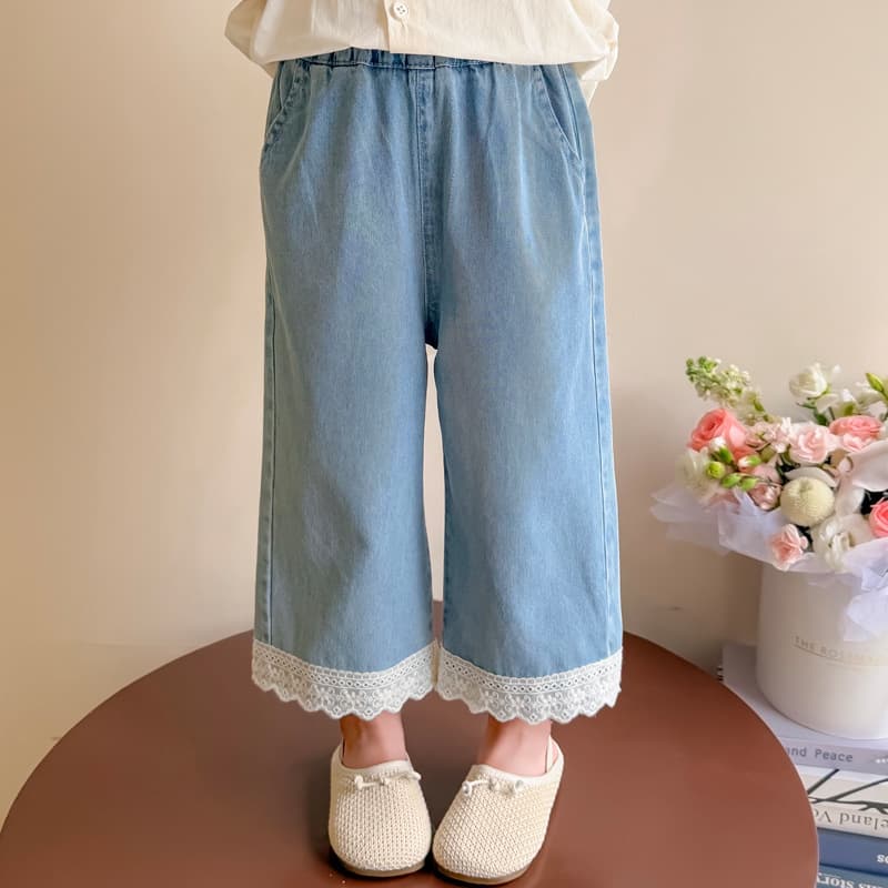 Girls Tencel Jeans Summer 2026 New Style Baby Loose Fit Mosquito-Proof Pants Summer Children's Thin Pants