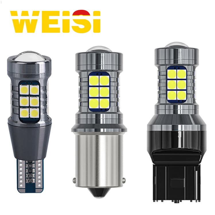 Car LED turn signal decoding T15 1156 T20 1157 brake reversing light 7440 3030 27SMD