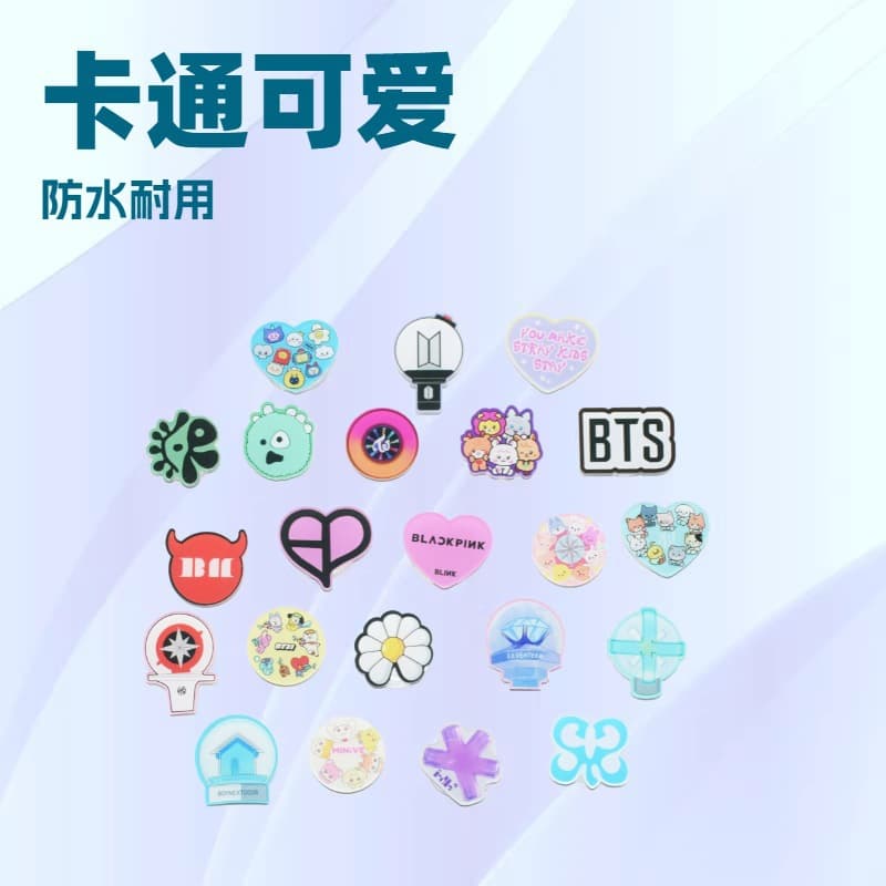 (G)I-DLE SKZ Stray Kids Baby Monster New Cartoon Acrylic Phone Airbag Retractable Stand Star Merchandise