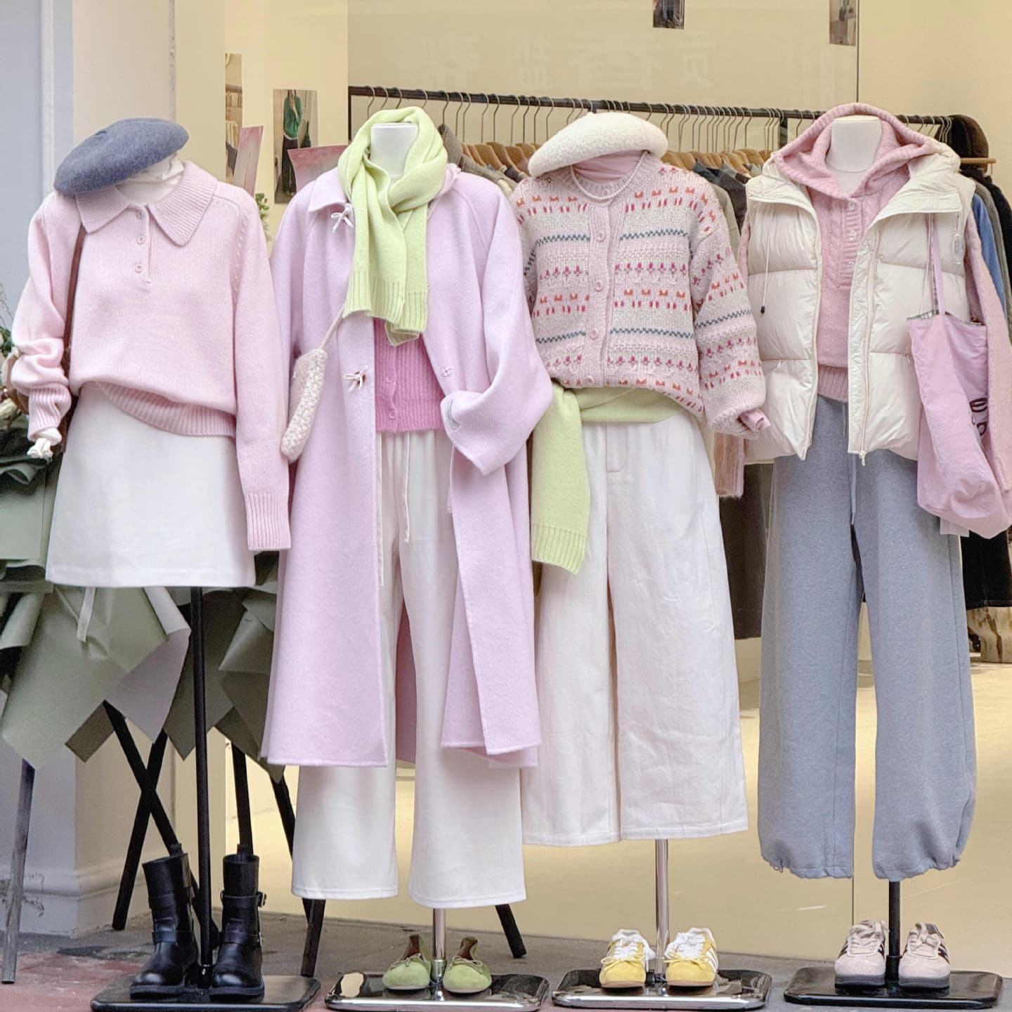 Export surplus high-end brand cut-label women's clothing bargain down jacket coat top skirt lot wholesale