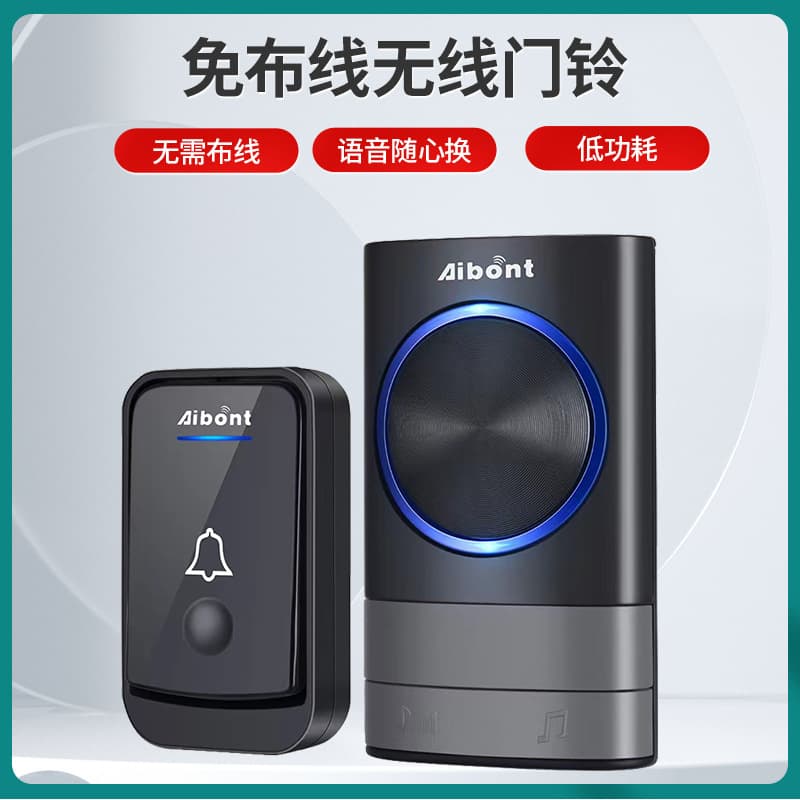 Wireless Doorbell AC Wireless Digital Music Doorbell Home Sensor Remote Control Pager European and British Standards