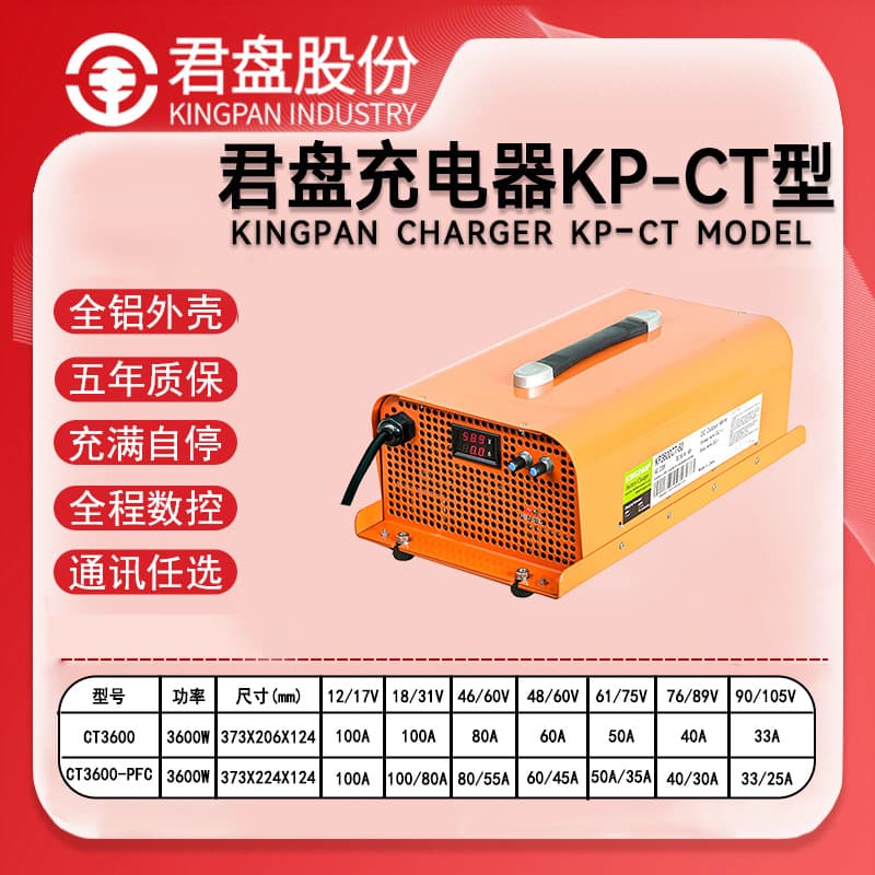 3600W Junpan 48V60A/72V40A Electric Forklift Charger with Auto Shut-off, Manufacturer of Drone Chargers