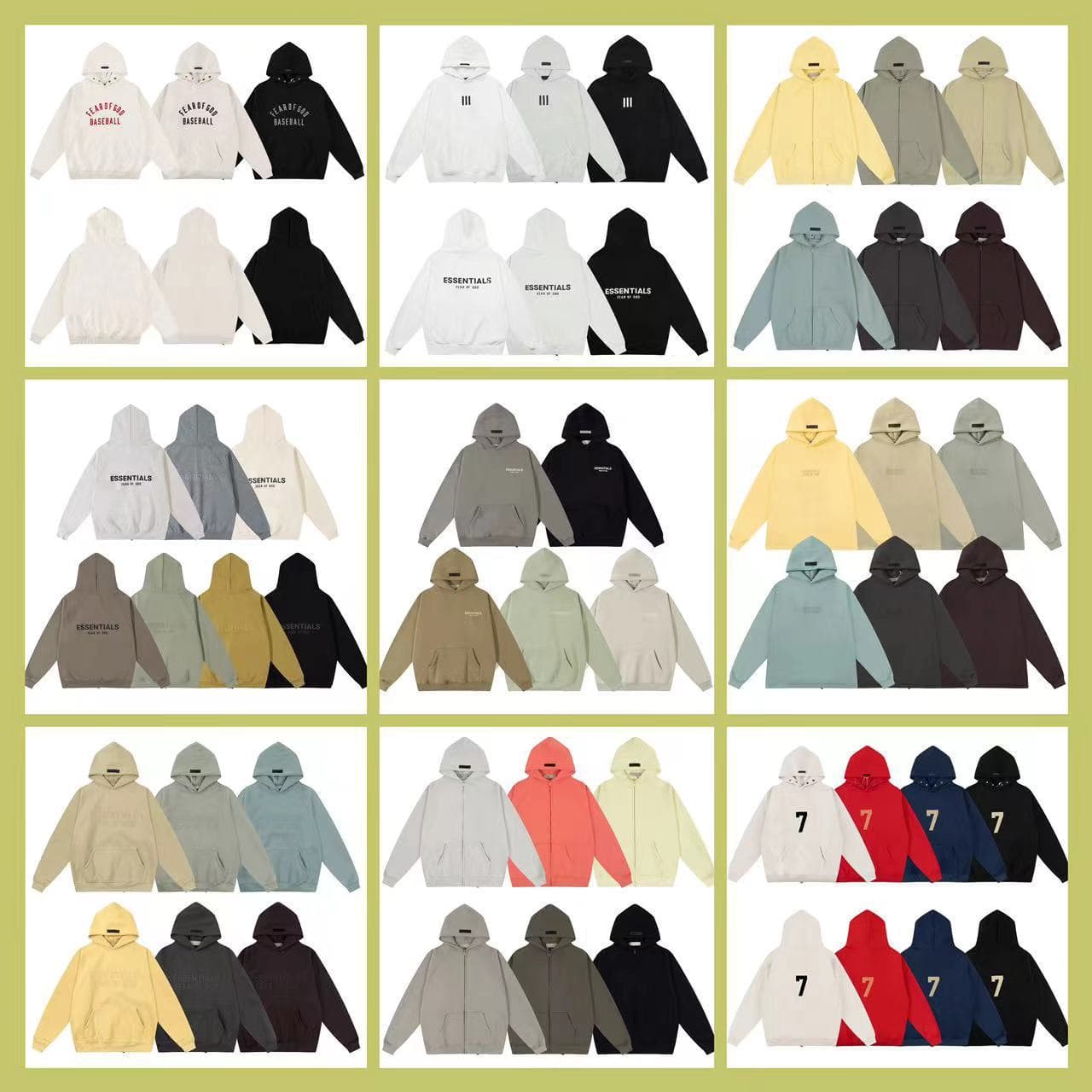 Correct version of FOG ICON multi-line flocking letters casual loose high street plus velvet couple hooded sweatshirt for men and women
