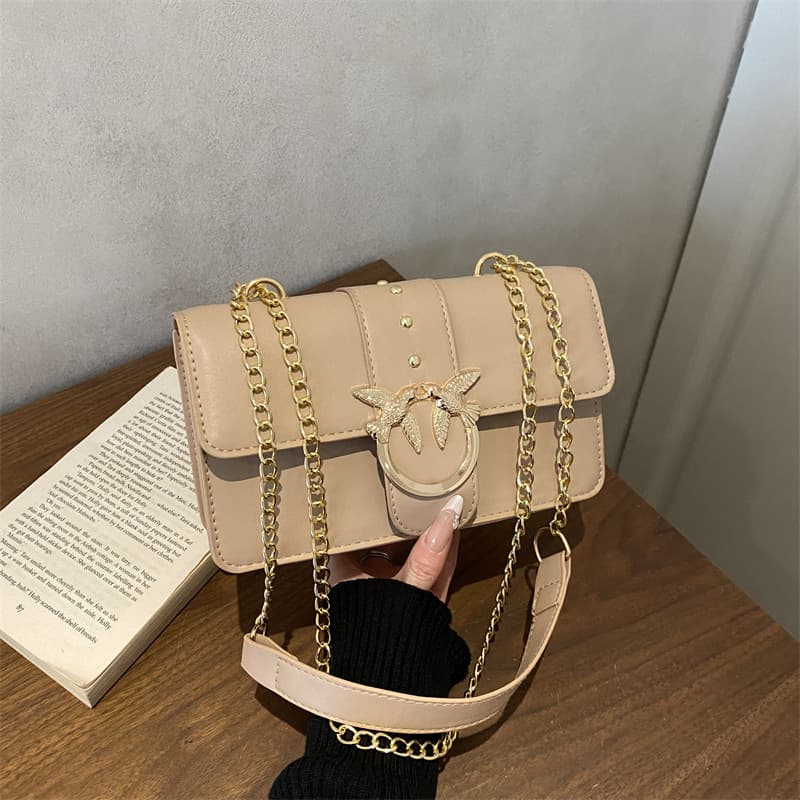 bags cross-border swallow bags women's bags 2026 new Korean version chain shoulder crossbody bag fashionable versatile small square bag
