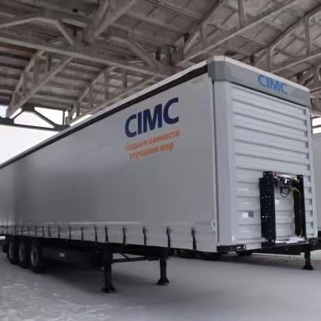 Export Russian side-curtain semi-trailer side-curtain low-bed, improve logistics transport side-curtain semi-trailer images