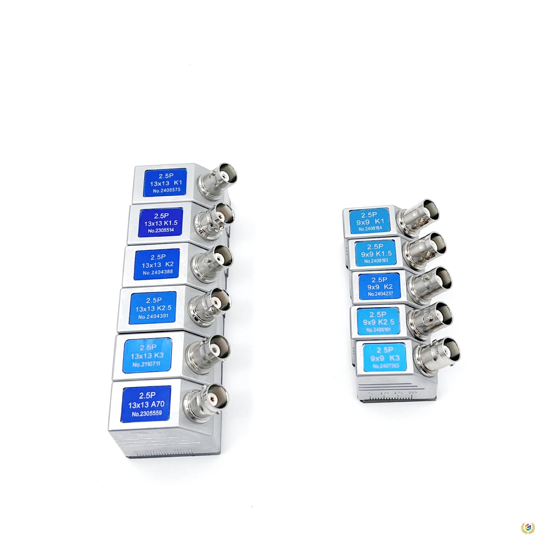 ✅ Ultrasonic flaw detector angle probes 2.5PK1K2K3, straight probe 2.5P20, dual crystal probes, probe cables UT probes
