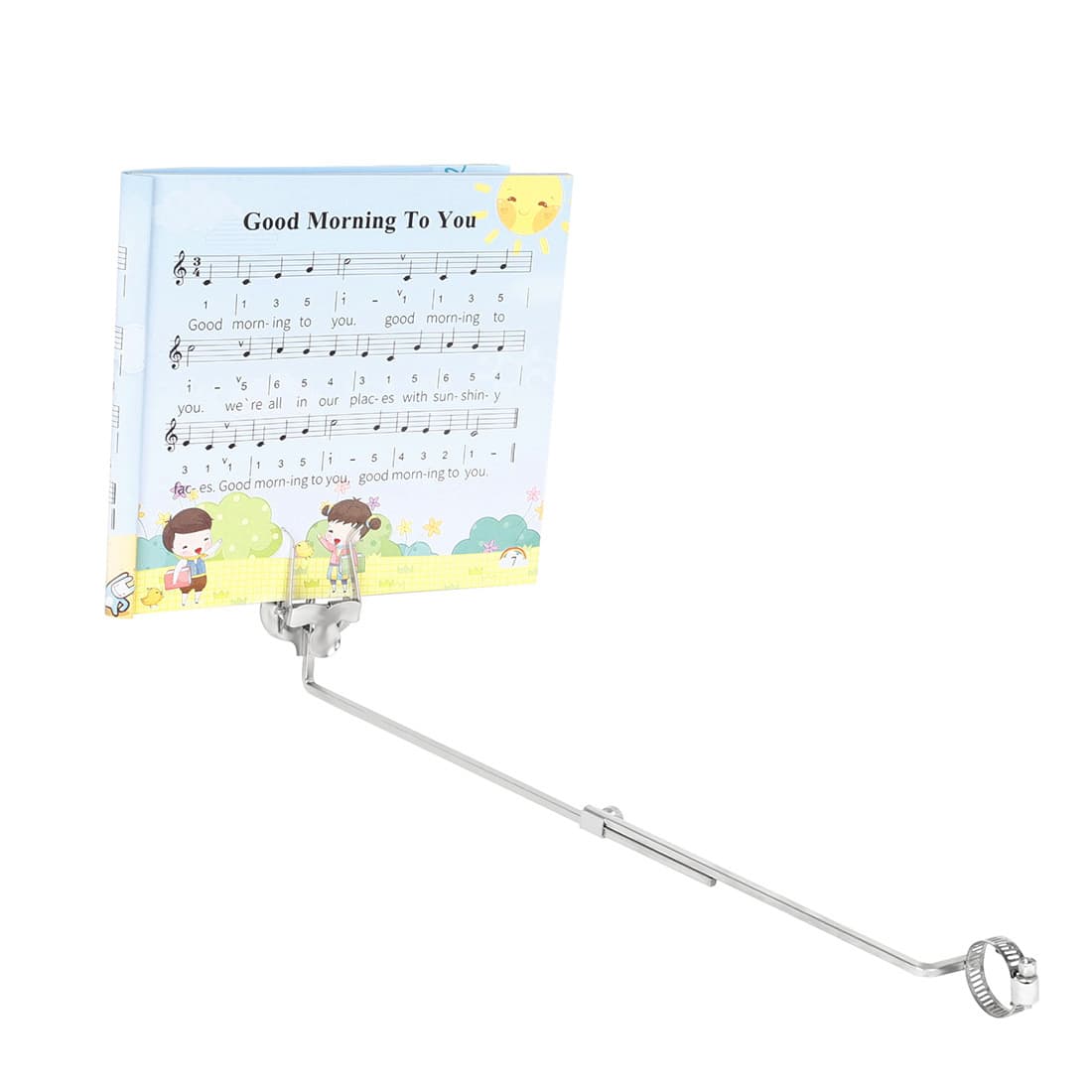 Portable Flute Sheet Music Holder Marching Band Stand Adjustable Performance Practice Score Stand Brass Instrument Accessories