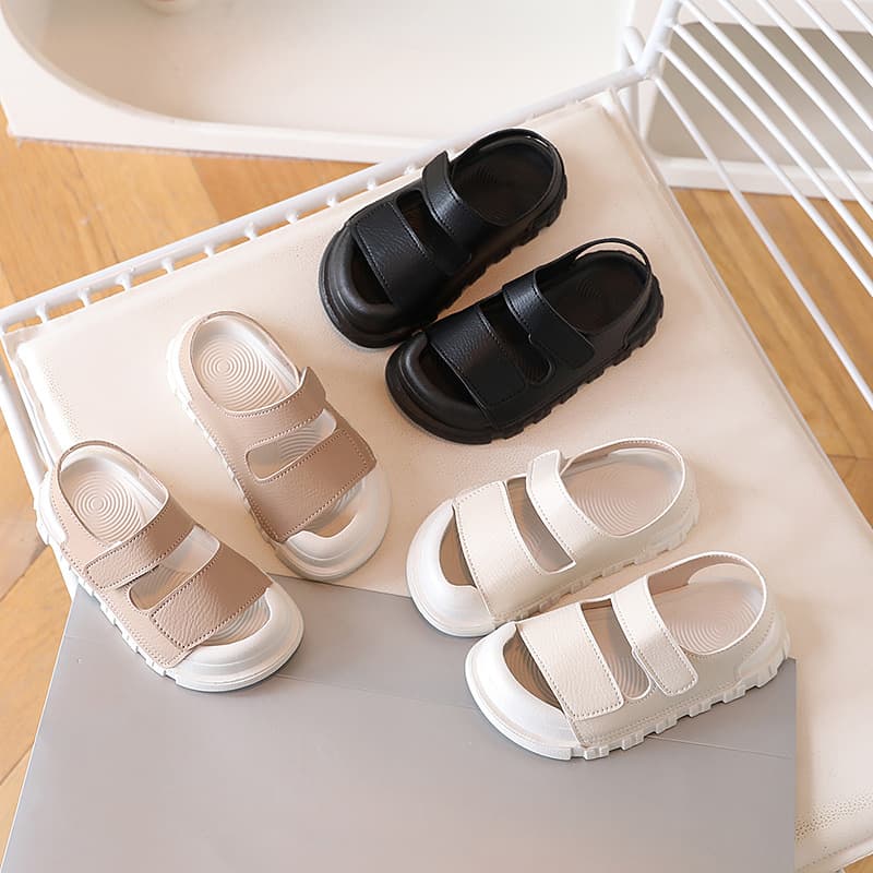 Children's Shoes 2026 Summer Korean Style New Casual Closed-Toe Sandals for Boys and Girls, Soft Sole Beach Shoes for Older Kids