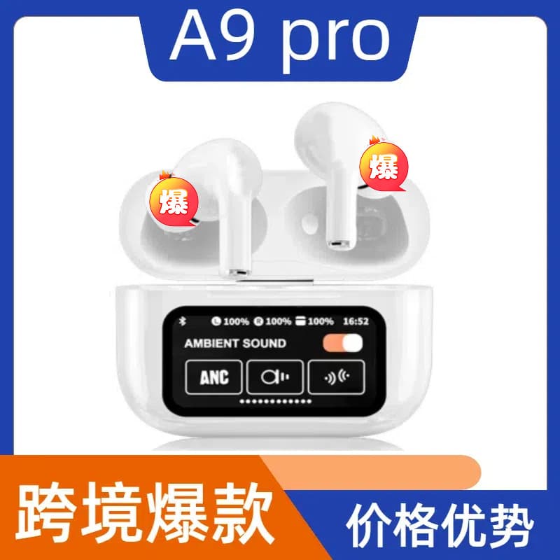 A9Pro Noise Cancelling Bluetooth Headset I12 3rd Gen 4th Gen Wireless TWS Bluetooth Earbuds Sports Touch Control Bluetooth Headset