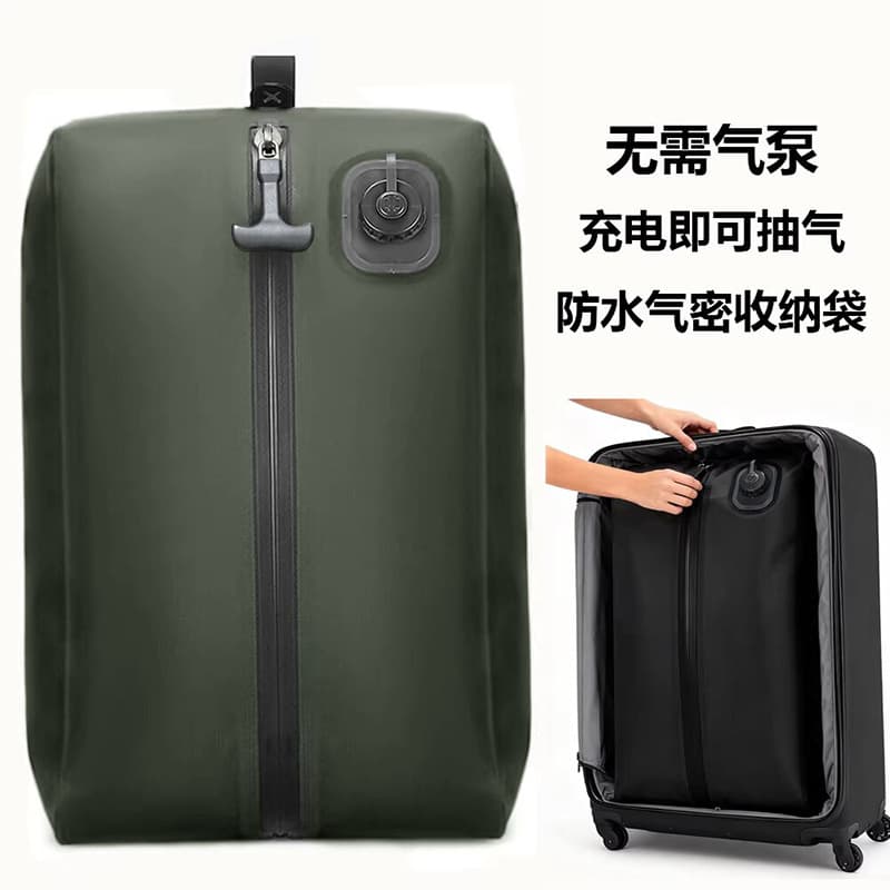 TPU Luggage Vacuum Compression Backpack, Lightweight for Business Trips, Moisture-Proof Waterproof Electric Exhaust Storage Bag