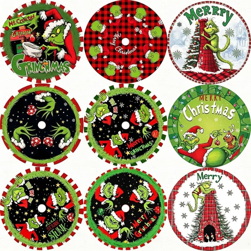 Christmas tree skirt decoration cross-border best-selling gingerbread man Christmas tree carpet ornaments handicrafts manufacturers spot wholesale