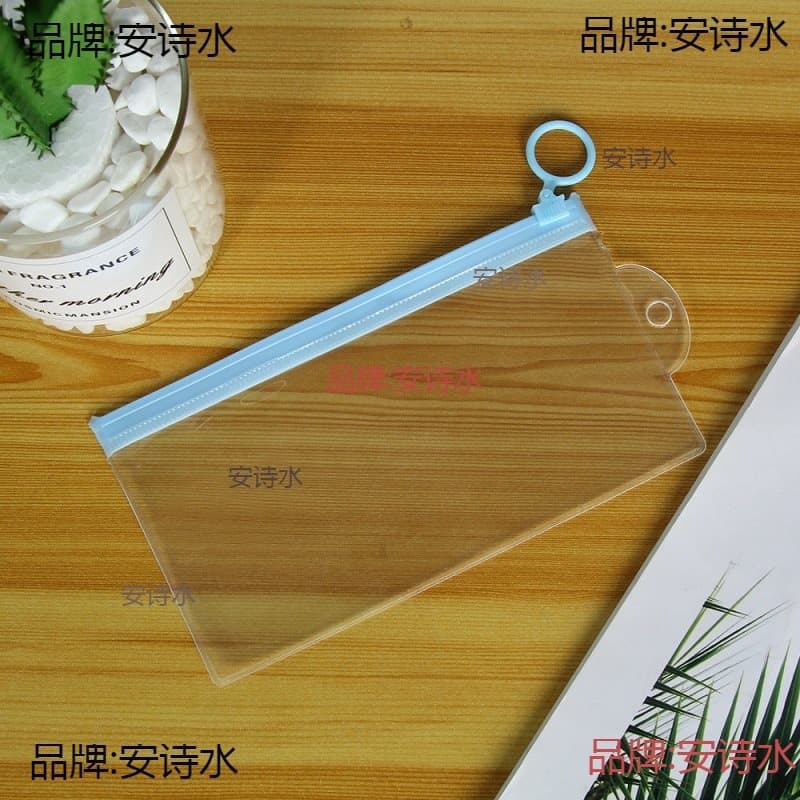 In-stock PVC Zipper Bag Daily Necessities Clothing EVA Travel Storage Bag Frosted Transparent Stationery Bag Custom Logo Printing