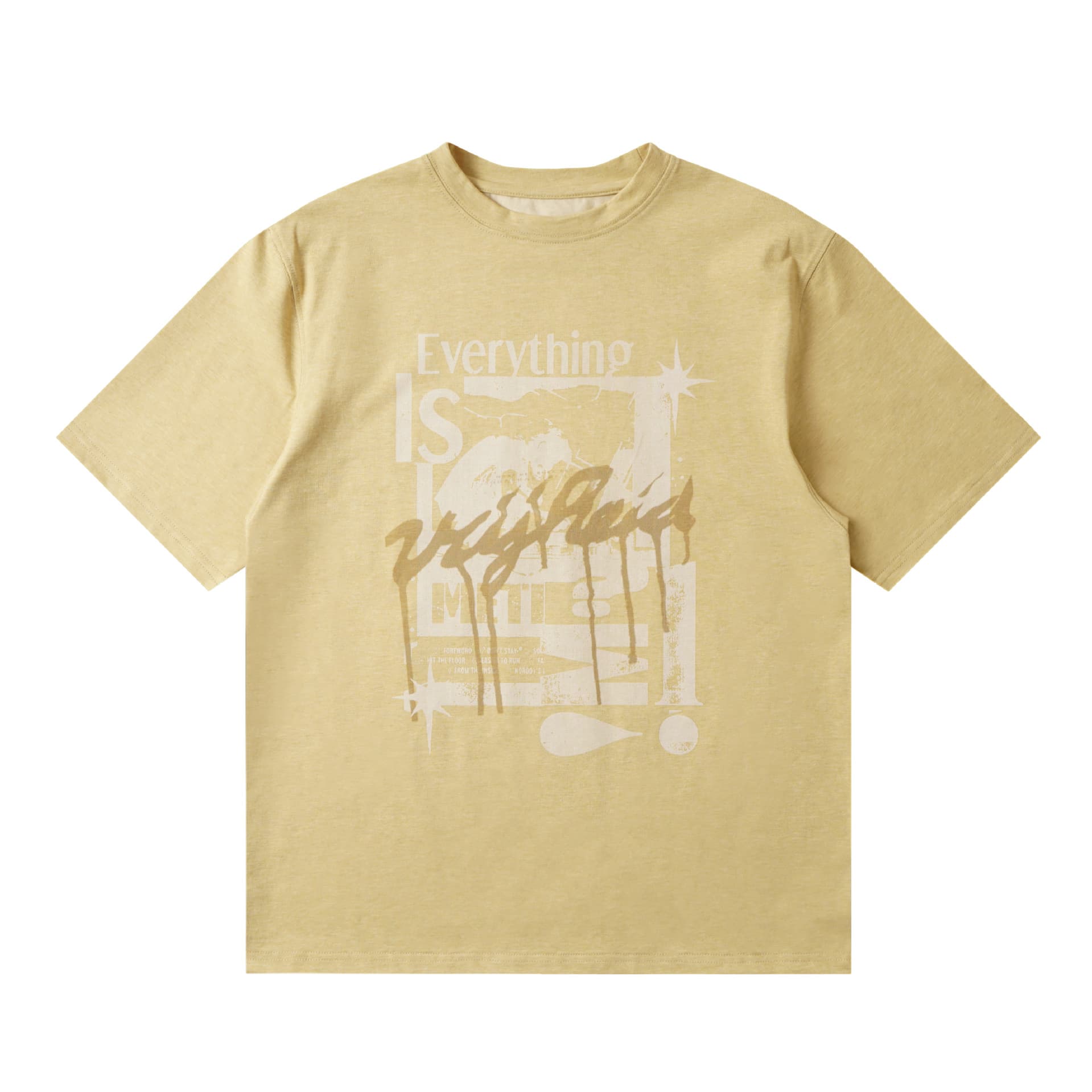2026 Summer New American Retro Distressed Graffiti Print Oversize Short Sleeve College Style Couple T-Shirt