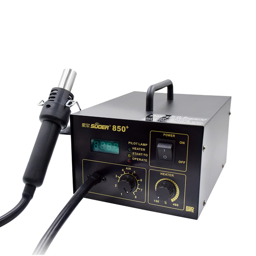 Source Factory Sol Hot Air Gun 850 Soldering Station Constant Temperature Home Phone Repair Digital Display Desoldering Station BGA Rework