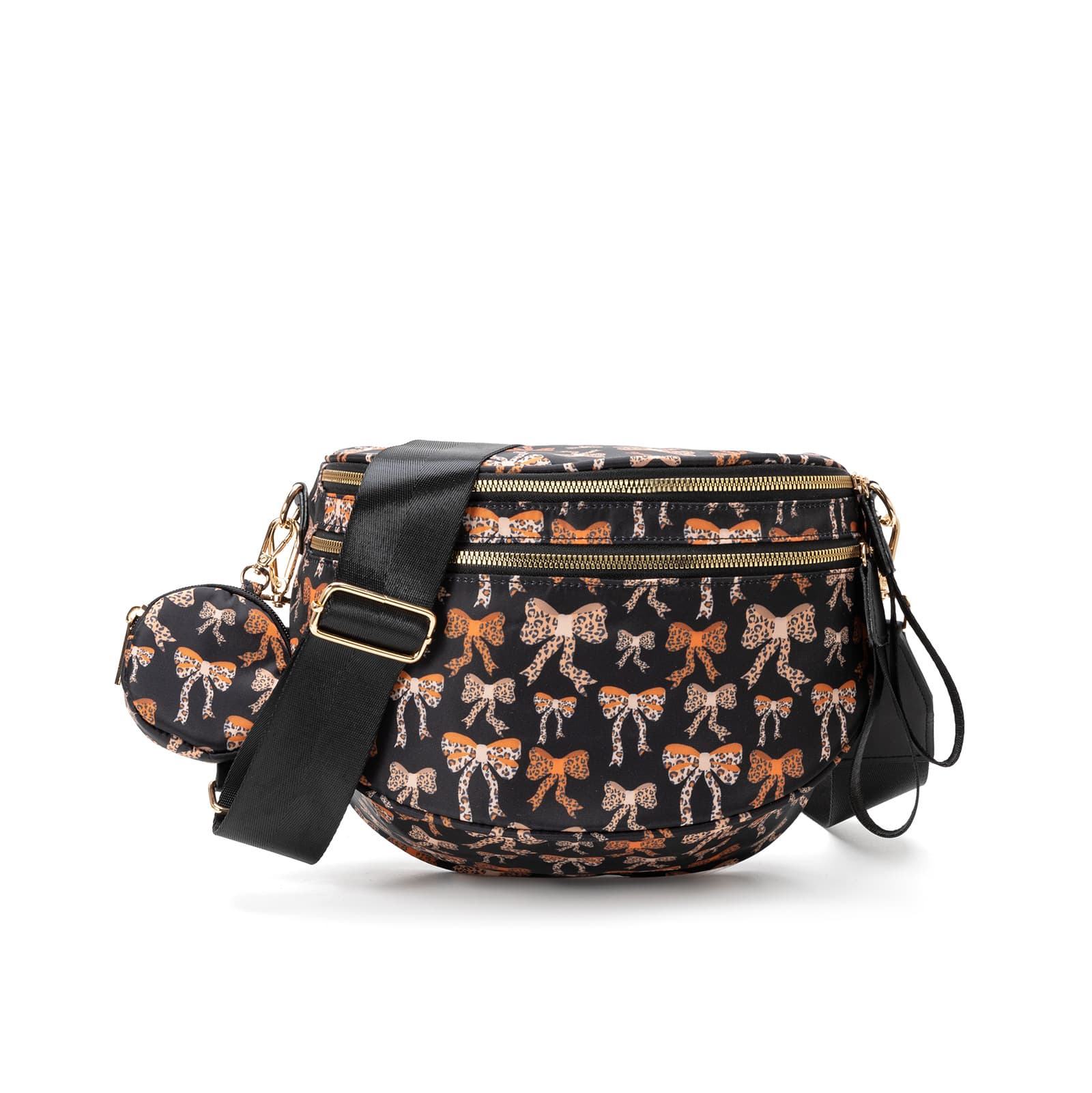 New Waterproof Shoulder Bag Fashionable Versatile Shell Bag Outdoor with Earphone Pouch Crossbody Sling Bag for Women