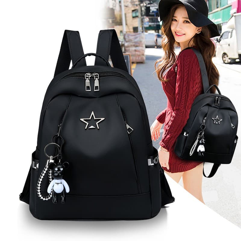 Oxford cloth backpack women's Korean-style 2025 new fashion versatile nylon casual women's bag travel large-capacity backpack