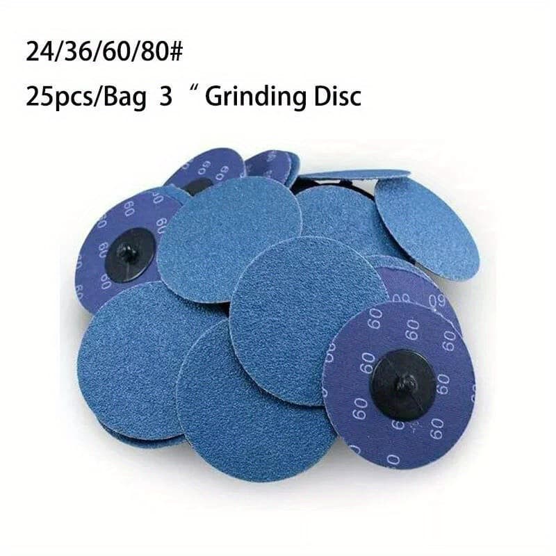 25X 3 inch 36 Grit Zirconia Sanding Grinding Disc Die Cross-border